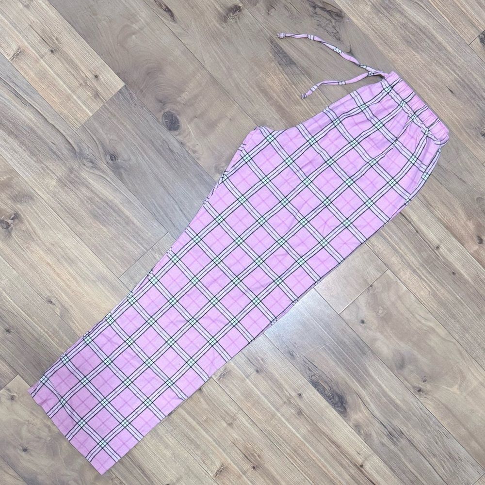 Boxercraft Pink Plaid Women Joggers Size XL